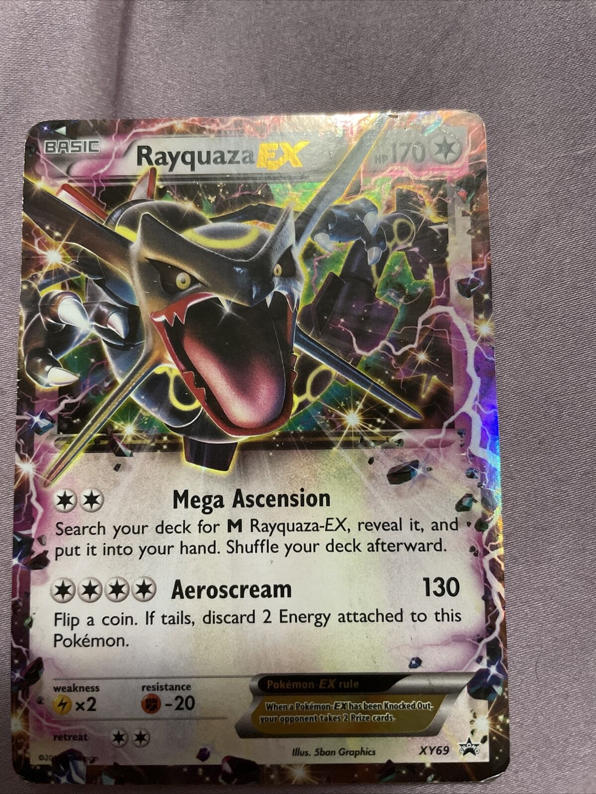 Carta Pokemon Rayquaza Ex Shiny Promo Inglês