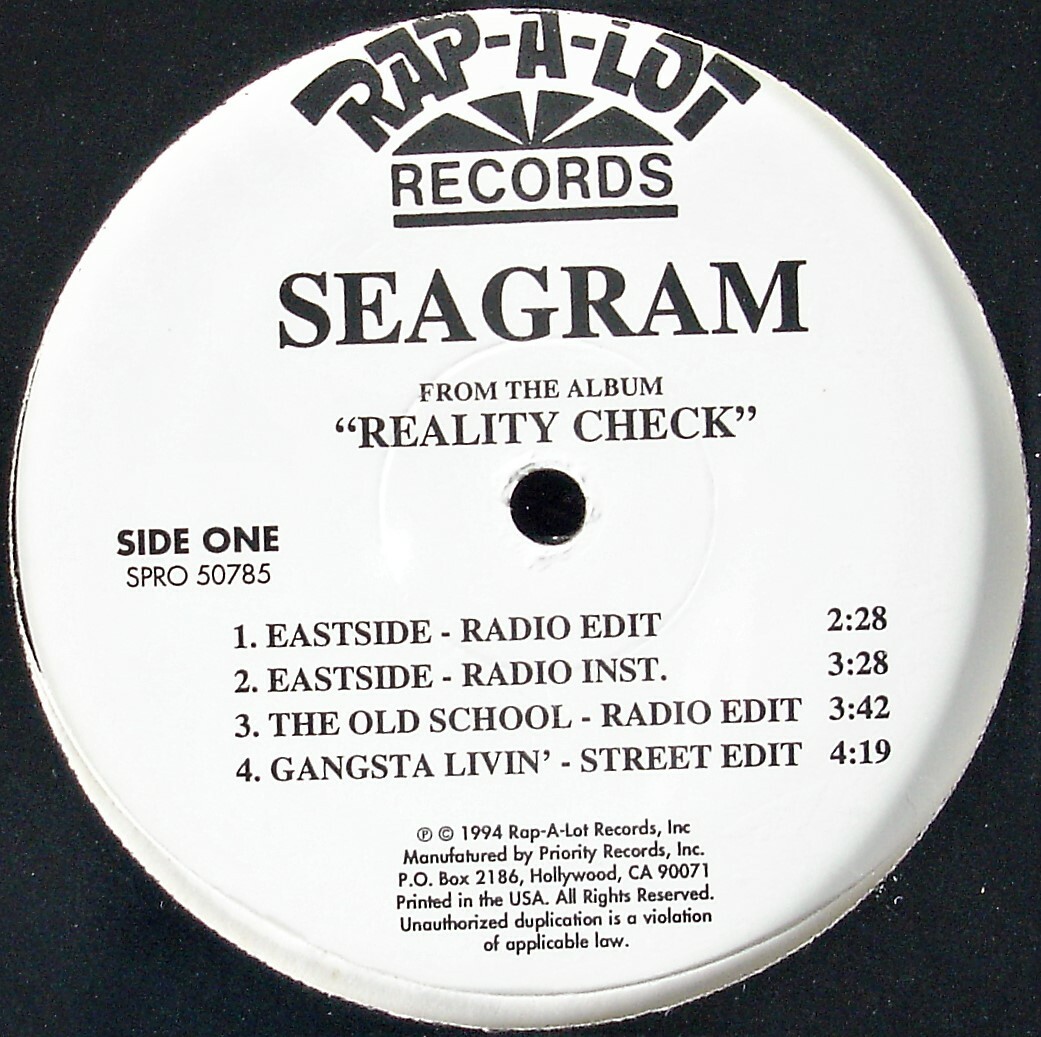 g-rap 【OG】SEAGRAM / REALITY CHECK Seagram – Reality Check – CD (Album, Reissue), 2022