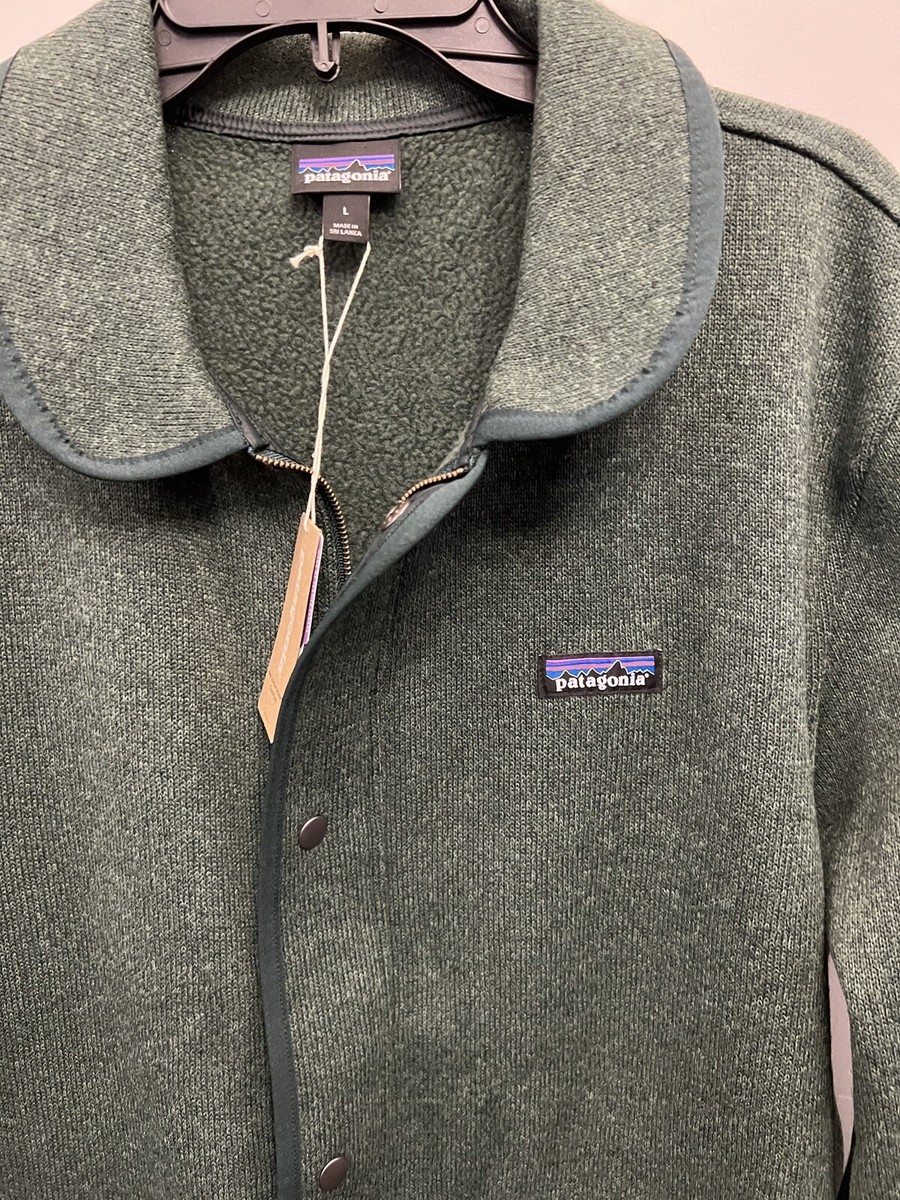 Patagonia Men's Better Sweater Full Zip Fleece Jacket chore coat mens L  green 191743875007 | eBay