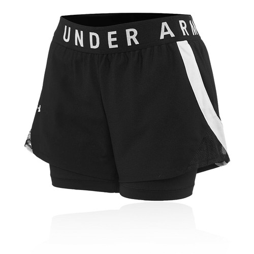 Under Armour Mujer Play Up 2-In-1 Pantalones Cortos - Negro Deporte | eBay