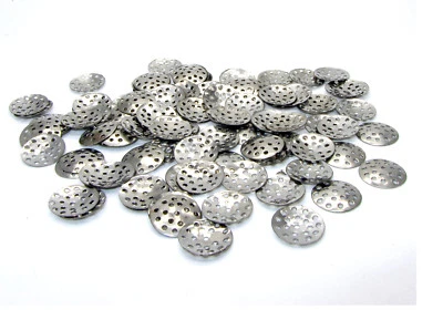 Concave Pipe Filter Screens Gauzes Conical Steel Smoking Bowl 12mm 15mm 18mm