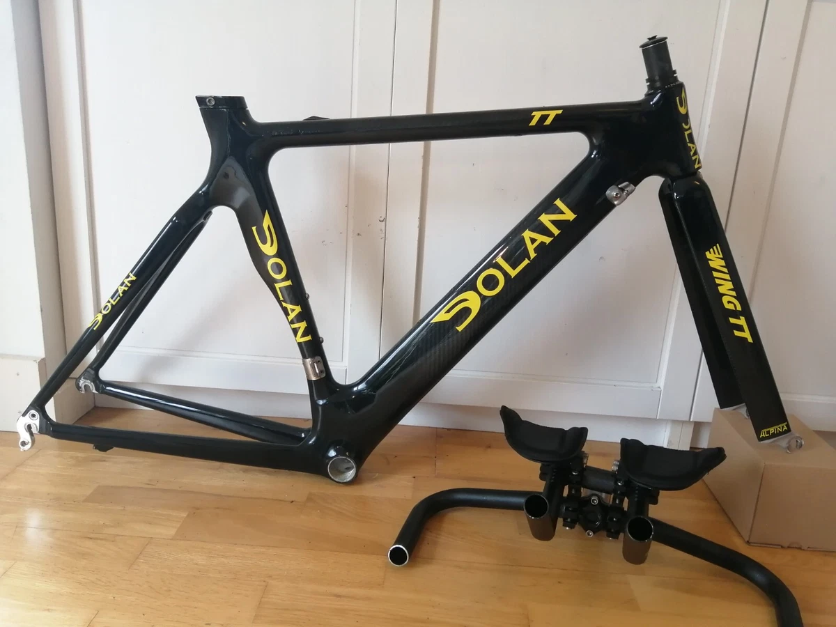 Dolan TT DF3 Frameset 53cm Size small carbon with bars eBay