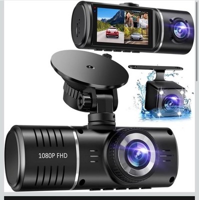  Suvcon Dash Cam Front & Rear, 1080P Dash Camera w/ 3 Different Views,Loop Rec