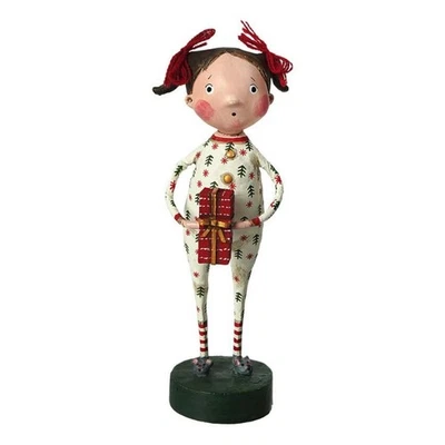 Lori Mitchell Jenny's Christmas Jammies Girl Giving Present Sweet Figurine 12265