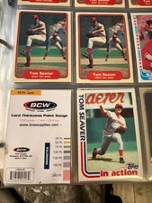 Tom Seaver 7 card lot 1982 1984 1985 Fleer Topps Reds Mets White Sox vintage