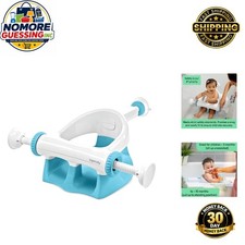 Secure Baby Bath Seat in Aqua Suction Cups for Safety Hands-Free Bathing