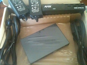 Set of 2 AMX FG1403-20 HDMI-UTPRO-RX Receiver w/ Adapters