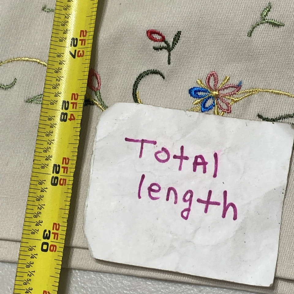 Versailles khaki Capri Pants Women's Plus Size 22W Petite Embroidered Flower NWT - Image 4 of 4