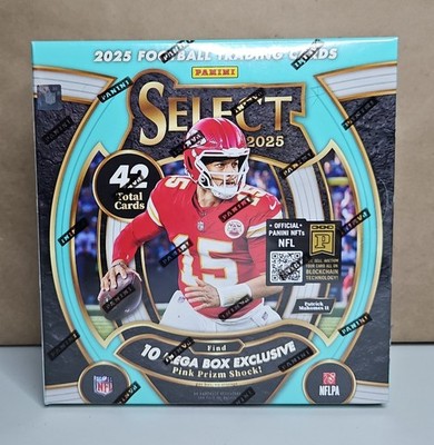 2025 PANINI SELECT NFL FOOTBALL FACTORY SEALED 6 PACKS MEGA BOX 42 CARDS AUTO ??