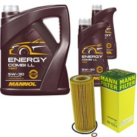 Mann Inspektionspaket 7L Mannol Energy 5W-30 FüR BMW E91 320D 318D E46 E83 2.0D
