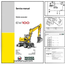 Wacker Neuson EW100 Wheel Excavators Service Manual PDF