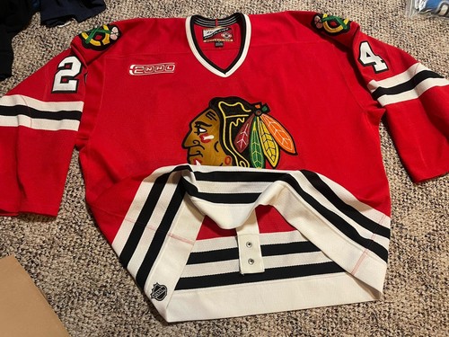 Authentic Chicago Blackhawks Bob Probert #24 Vintage Jersey Pro-Player Auto’d 56