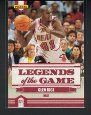 2009-10 Panini Glen Rice #4 Legends of The Game Miami Heat