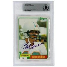 Bob Griese Cards, Rookie Card and Autographed Memorabilia Guide 20