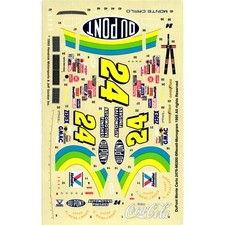 Jeff Gordon 24 DuPont Monte Carlo NASCAR 1:25 Waterslide Decal Sheet