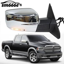 Right Side Mirror For Ram 1500 2013-2019 Chrome Power Foldheatedtemper Sensor