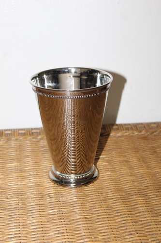 Pottery Barn. Julep Vase Stainless Steel Nickel plated finish. Sz. 6.75 - Picture 2 of 7