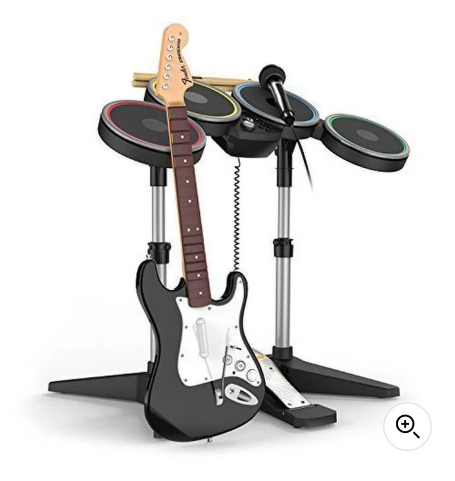 Xbox One Rock Band 4 Wireless Drum Kit - Fully Working - With Pedal And Sticks - Image 2 of 3