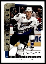 1996-97 Pinnacle Be a Player Autographs Michal Pivonka Auto Washington Capitals