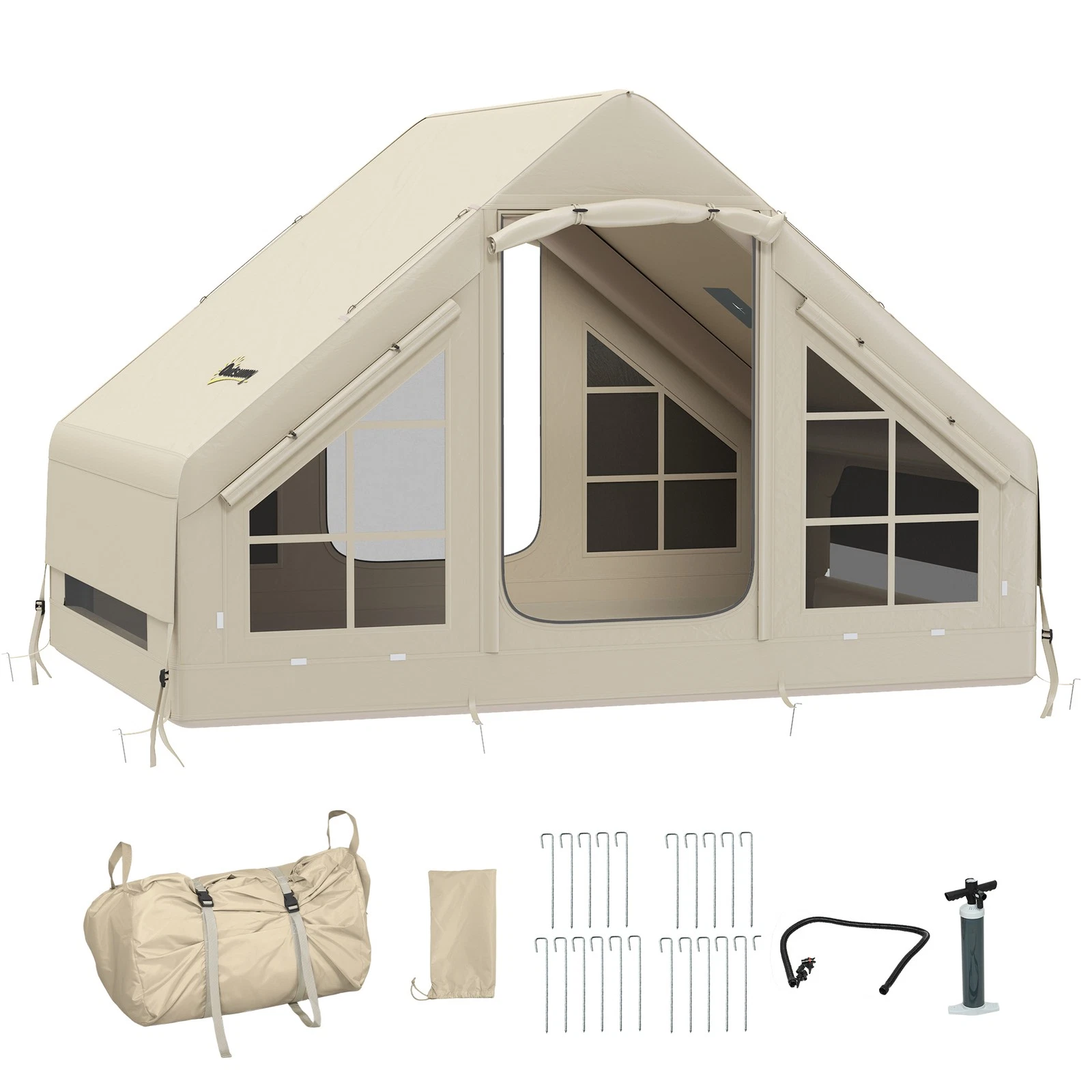 Outsunny Inflatable Camping Tent with Pump, 2-4 Person Glamping Tent
Opens in a new window or tab
