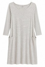 Eileen Fisher Black Dress W Pockets  Short Sleeve Size Small