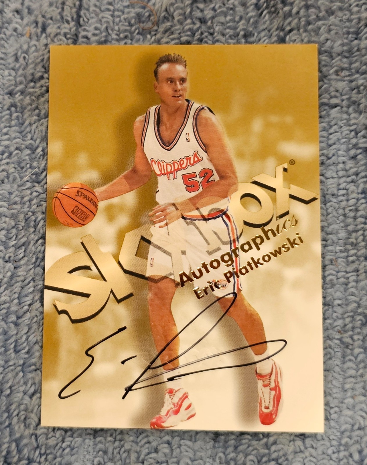 AO) 1998 NBA Auto Eric Piatkowski Los Angeles Clippers Autograph