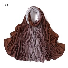 Women Hijab Gardien Color Scarves Shawl Wrap Turban Muslim Long Headscarf Stoles