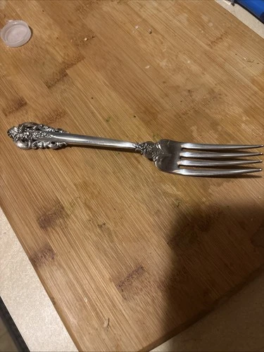 Wallace Grande Grand Baroque Sterling Silver Dinner Fork 7.5"