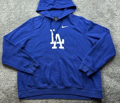 Los Angeles Dodgers Hoodie Mens XL Blue MLB Baseball Nike LA Logo