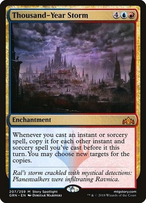 Thousand-Year Storm 1x FOIL GRN MTG Guilds of Ravnica Mythic MINT blue red