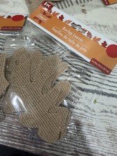 Seasonal Collection Burlap Leaves 5pc 6x6in Multi-Purpose Craft Supplies lot 8