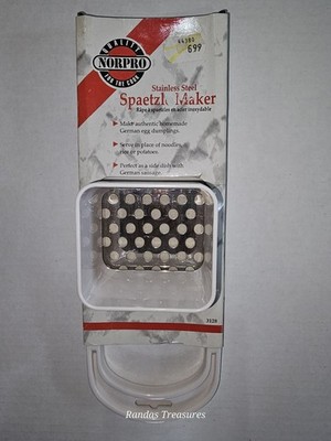 Norpro Stainless Steel Spaetzle Noodle Dumpling Maker German Egg Dumplings 3128