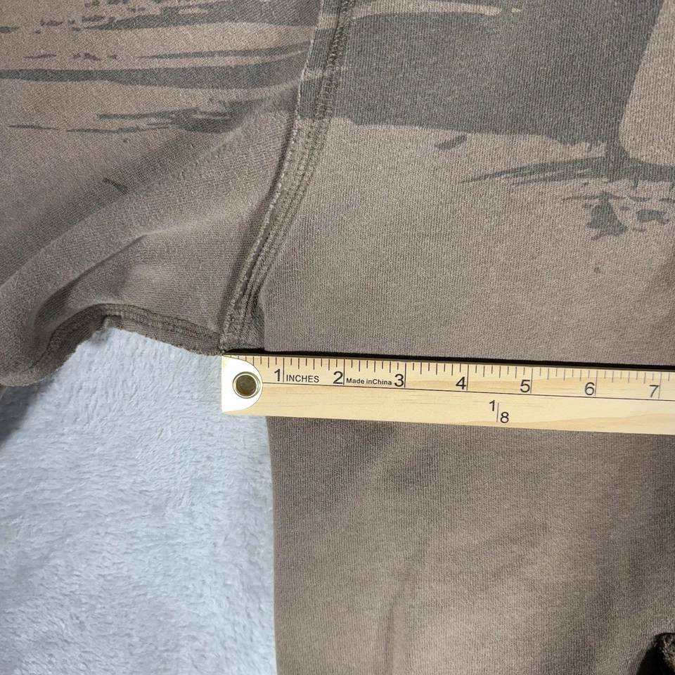 VTG UFC Hoodie Mens XL Brown Walkout Full Zip Fleece Logo Faded Jon Jones Y2K - Image 4 of 4