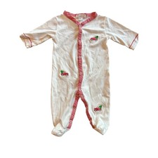 Kissy kissy embroidered Christmas footie pajamas newborn