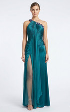 Michael Casey Couture Gown Maxi Dress S 6 8 Runway Y2K Vtg Whimsigoth Fairycore
