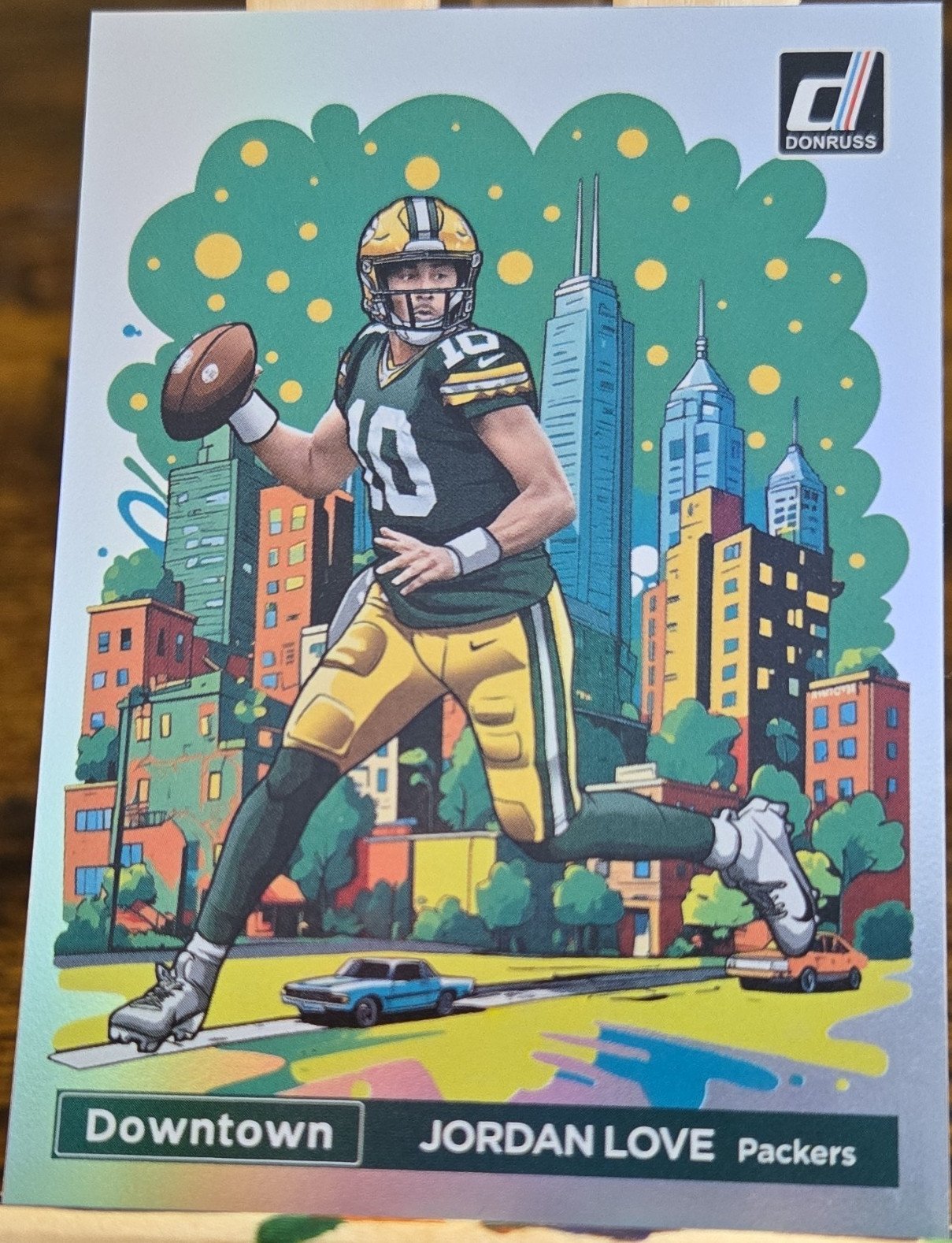 2024 Panini Donruss - Downtown Insert Jordan Love #5 Green Bay Packers