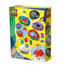 SES Creative 14289 Rub-on Rock Painting, Yellow