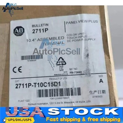 NEW AB 2711P-T10C15D1 REV. E PanelView Plus 1000 Touch Terminal Spot Goods
