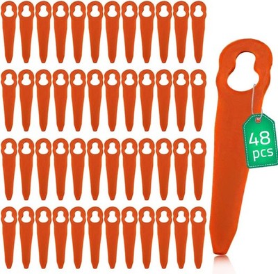 48pcs Plastic Replacement Blades for Stihl PolyCut 2-2, Durable & Lightweight