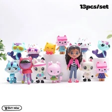 13pcs/set Gabby's Dollhouse Action Figure Cute Doll Collection Model Toys - Gift