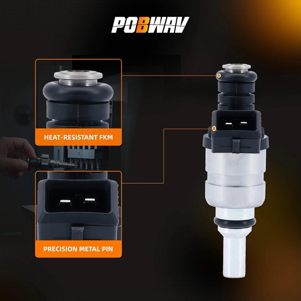 6 inyectores de combustible para BMW 3 5 7 X3 X5 X6 Z3 E39 E46 E60 M52 M54 2.0-2.8L 1427240 Foto 3 de 4