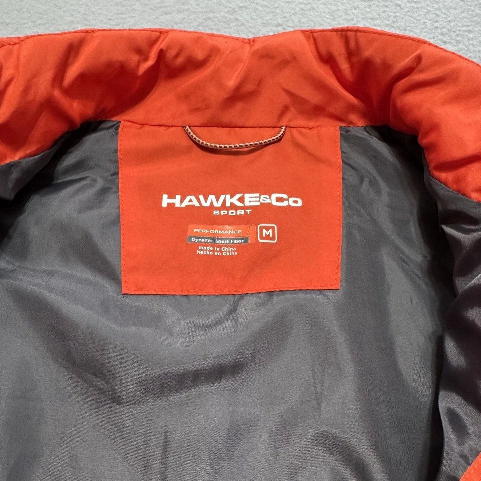 Chaleco acolchado Hawke & Co Sport para hombre naranja M rendimiento deportivo con cremallera Foto 4 de 4