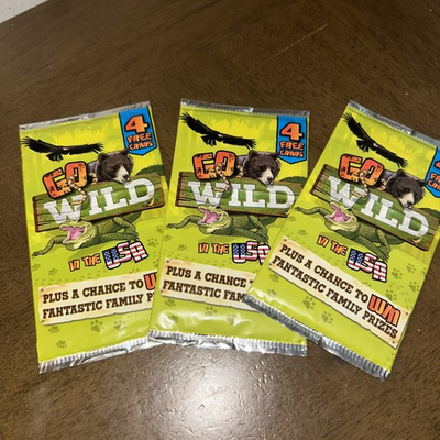 #ad Go Wild In The USA Mixed Trading Cards Winn Dixie Bi Lo Three Packs Unopened $25.00