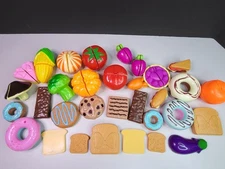 Kids Pretend Play Food Cut Apart Fruits + Veggies