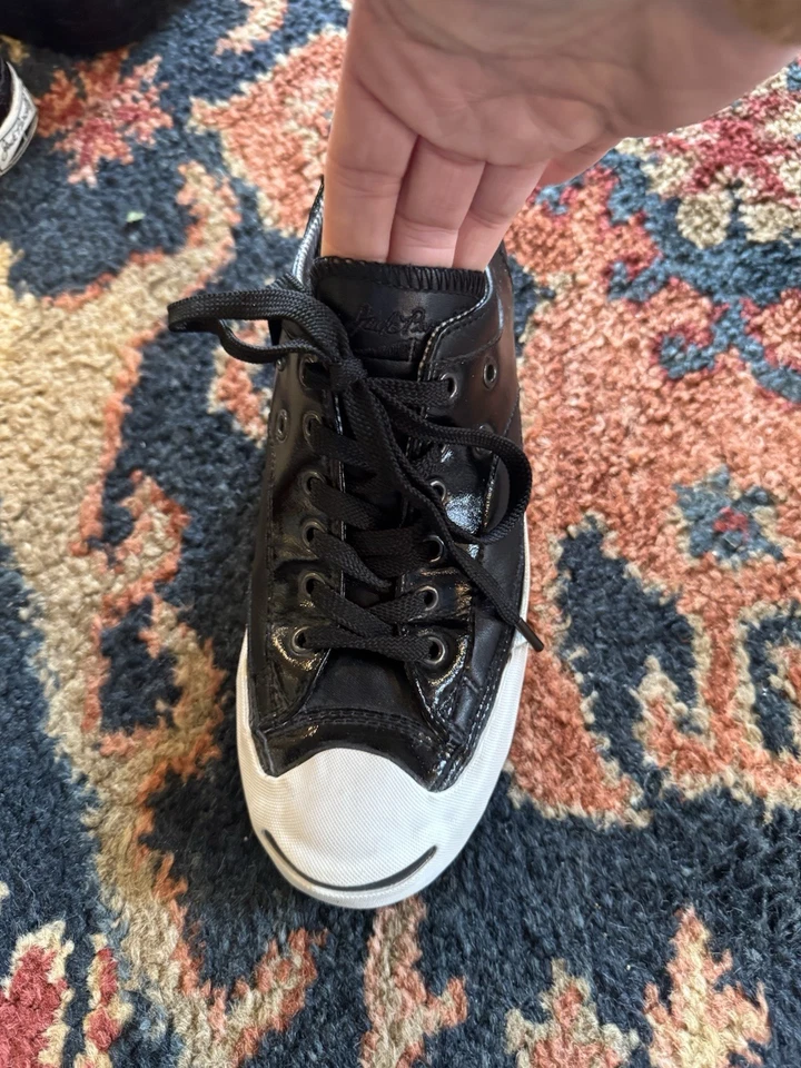 Zapatos Jack Parcels de cuero negro Foto 4 de 4