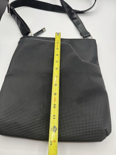Urban Oxide Black Textured Tote Bag Crossbody Medium Size - Picture 10 of 11