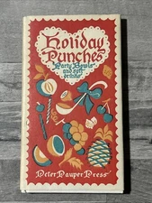 Rare HOLIDAY PUNCHES PARTY BOWLS SOFT DRINKS 1953 Peter Pauper Press Hardback VG