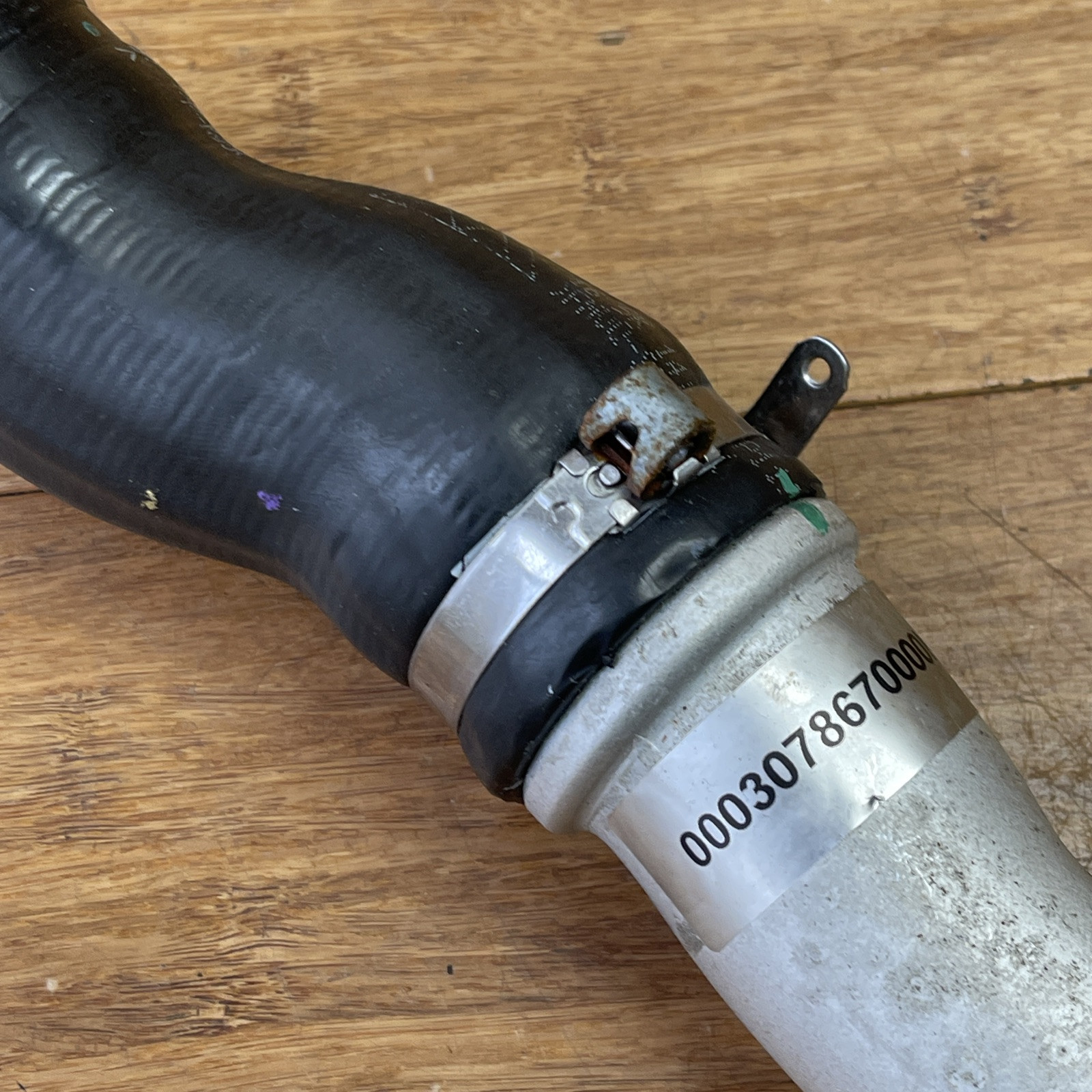 2015-2018 Ferrari California T Left Compressor Flanged Outlet Pipe OEM Original