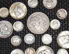 Lot of (15) 90% Silver Coins including a Morgan and (2) 40% Kennedy $1/2