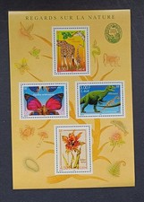 timbres neufs france année 2000 en feuillet : n° 3332 3333 3334 3335